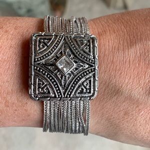 Art Deco Silver Cuff Bracelet